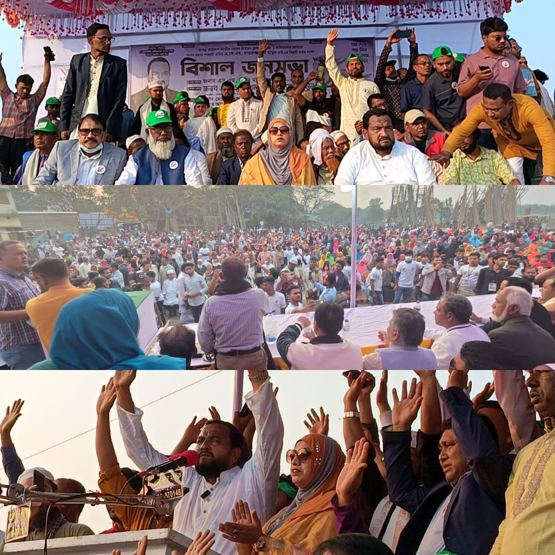 নাসিরনগরে জনসমুদ্রে রূপ নিল এডঃ একেএম কামরুজ্জামান মামুনের ঘোড়া মার্কার নির্বাচনী জনসভা