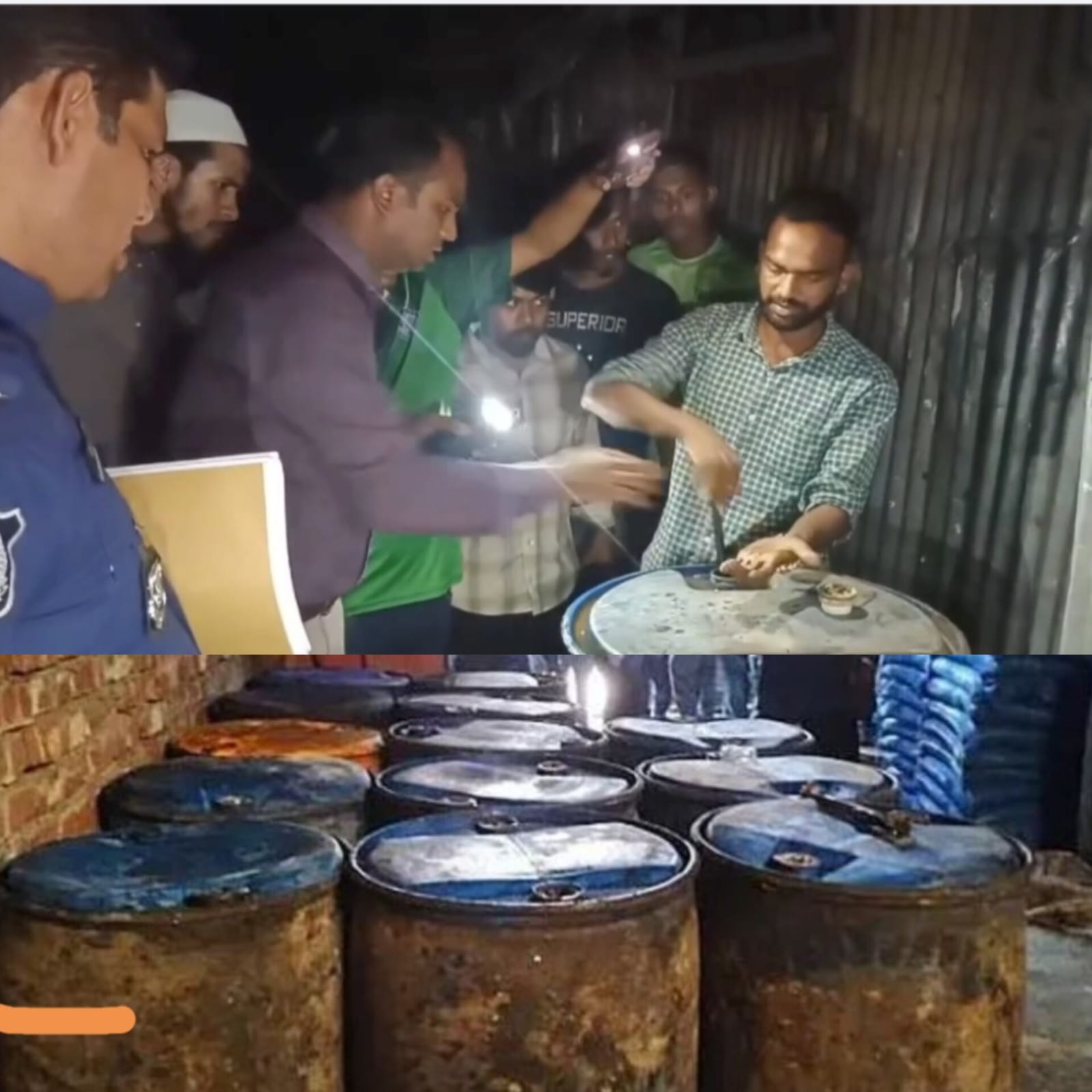 নাসিরনগরে প্রশাসনের অভিযানে অবৈধ মজুদকৃত ৫ হাজার লিটার ডিজেল জব্দ, ১০ হাজার টাকা জরিমানা।